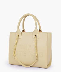 RTW Creation - Off-white chain handle tote
