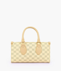 RTW Creation - Off-white checkered on-the-go mini bag