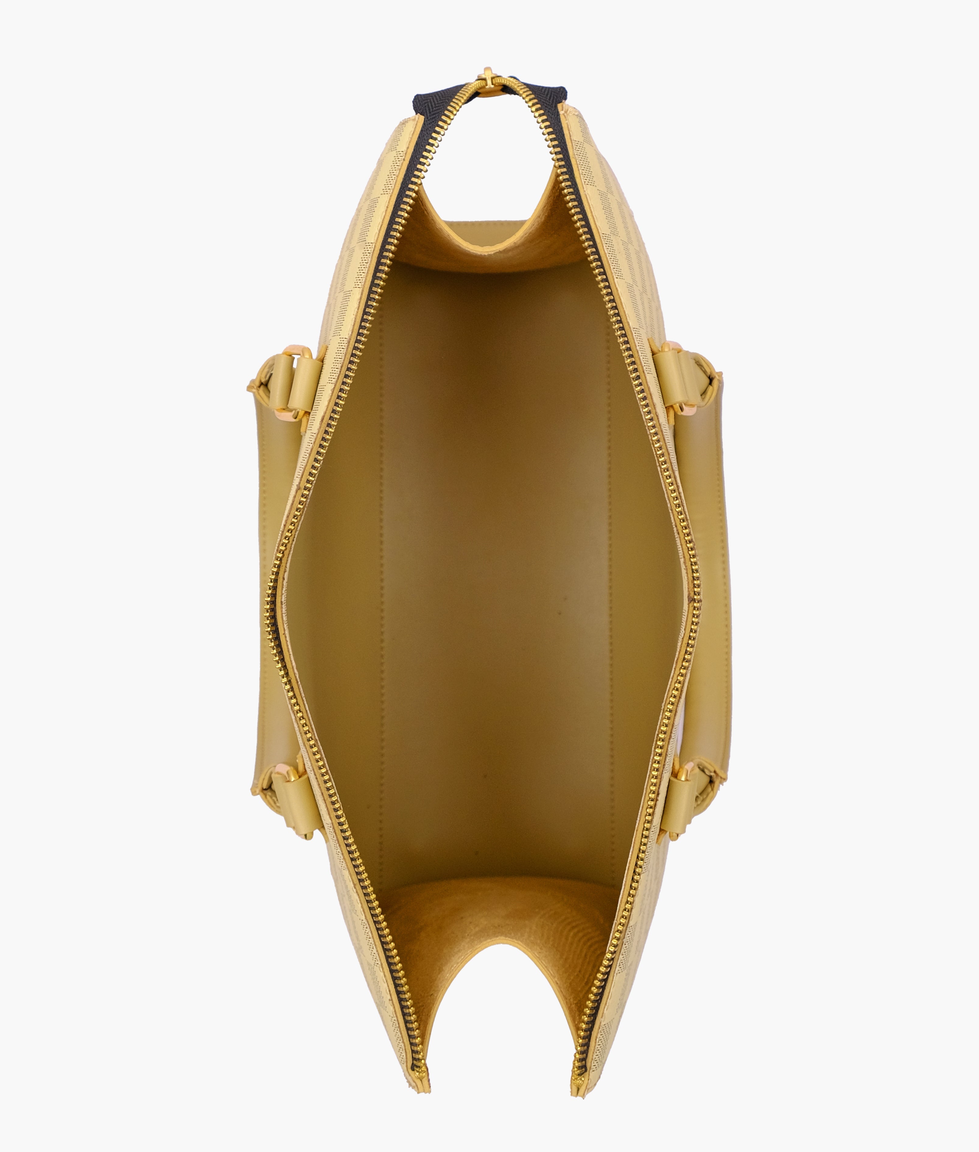 RTW Creation - Off-white checkered on-the-go handbag