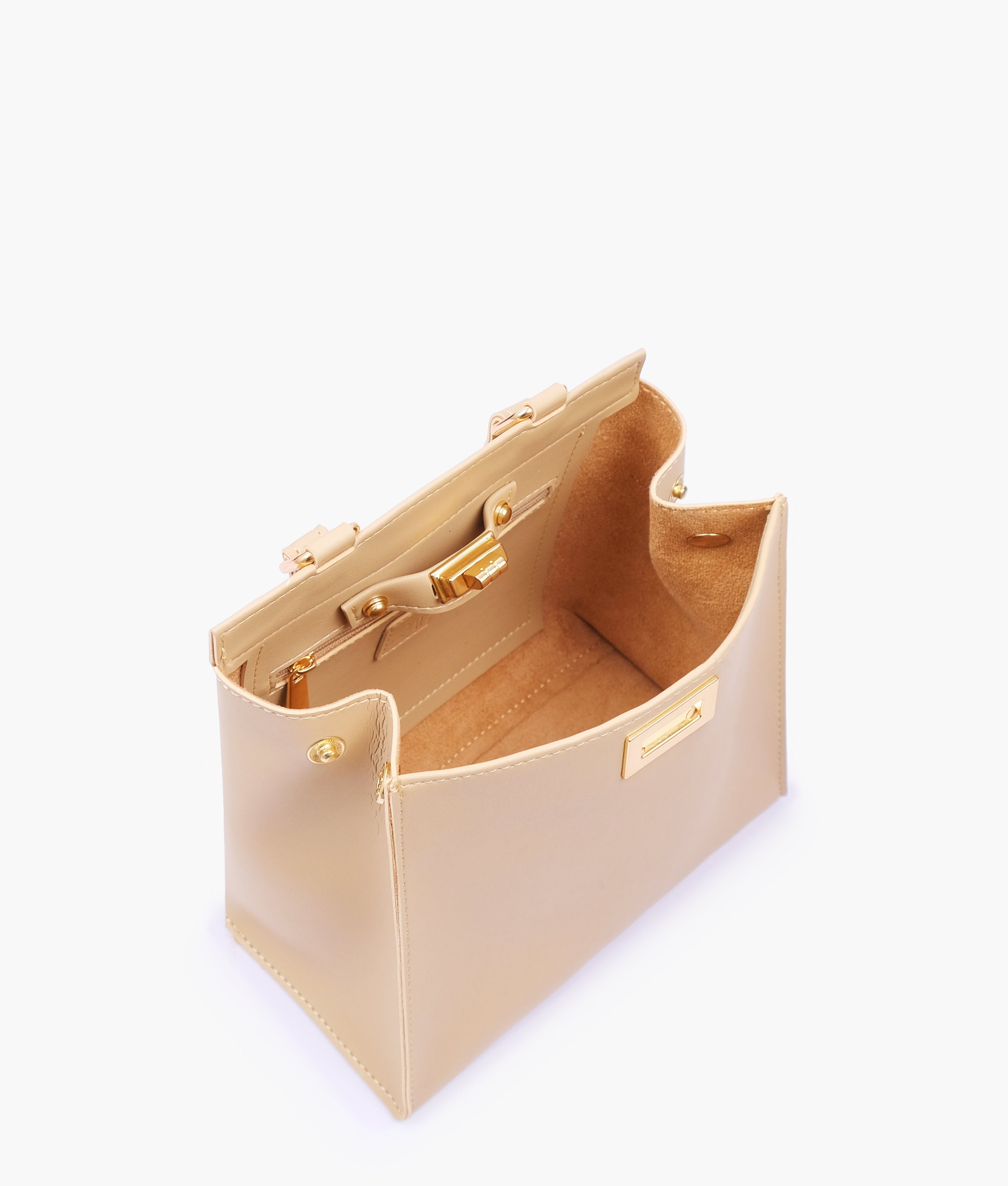 RTW Creation - Off-white front lock top-handle mini bag