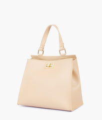 RTW Creation - Off-white front lock top-handle mini bag