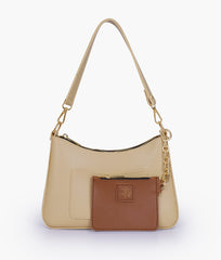 RTW Creation - Off-white hobo evening bag
