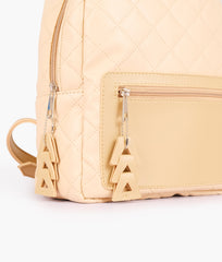 RTW Creation - Off-white quilted mini backpack