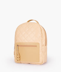 RTW Creation - Off-white quilted mini backpack