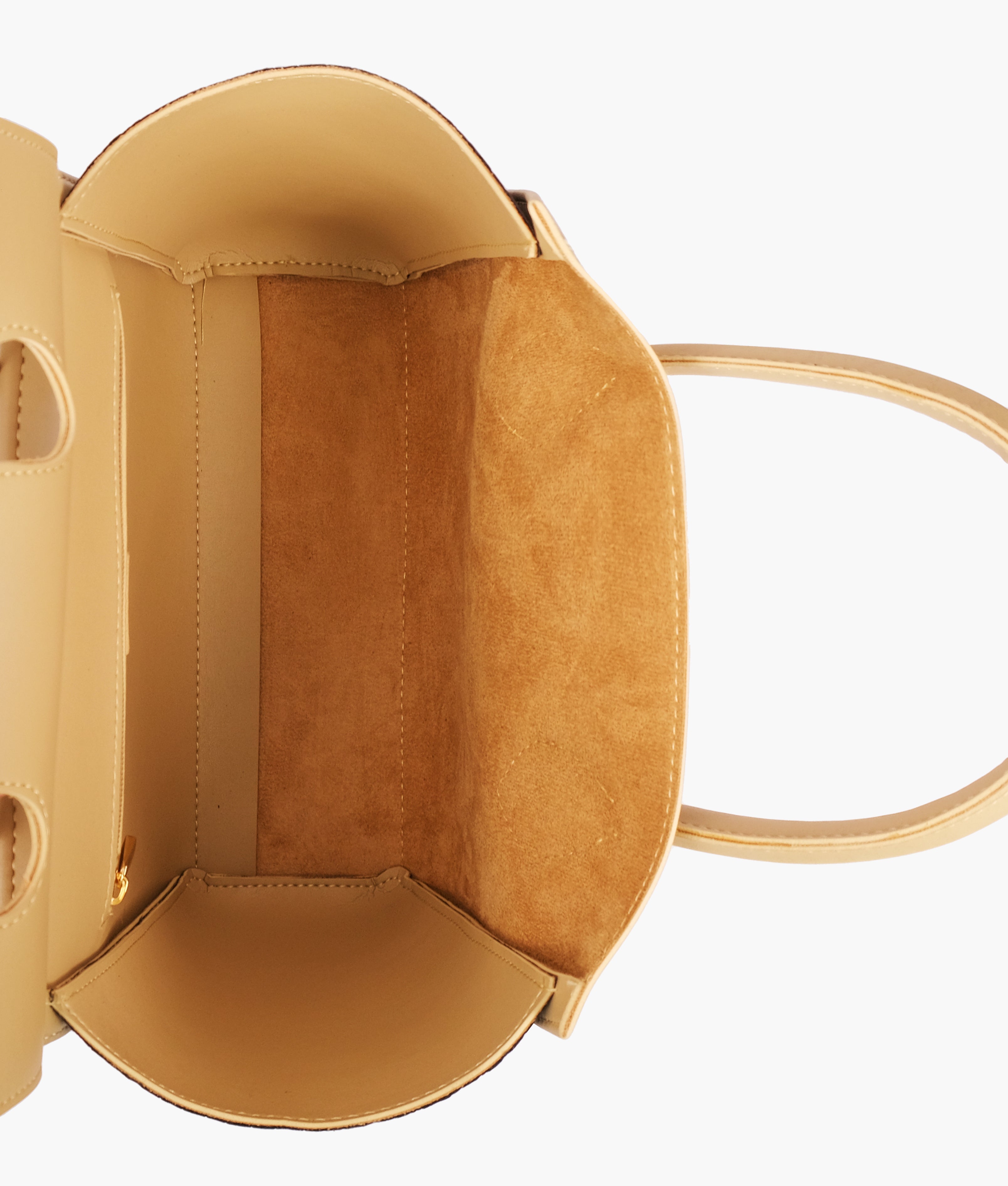 RTW Creation - Off-white trapeze handbag