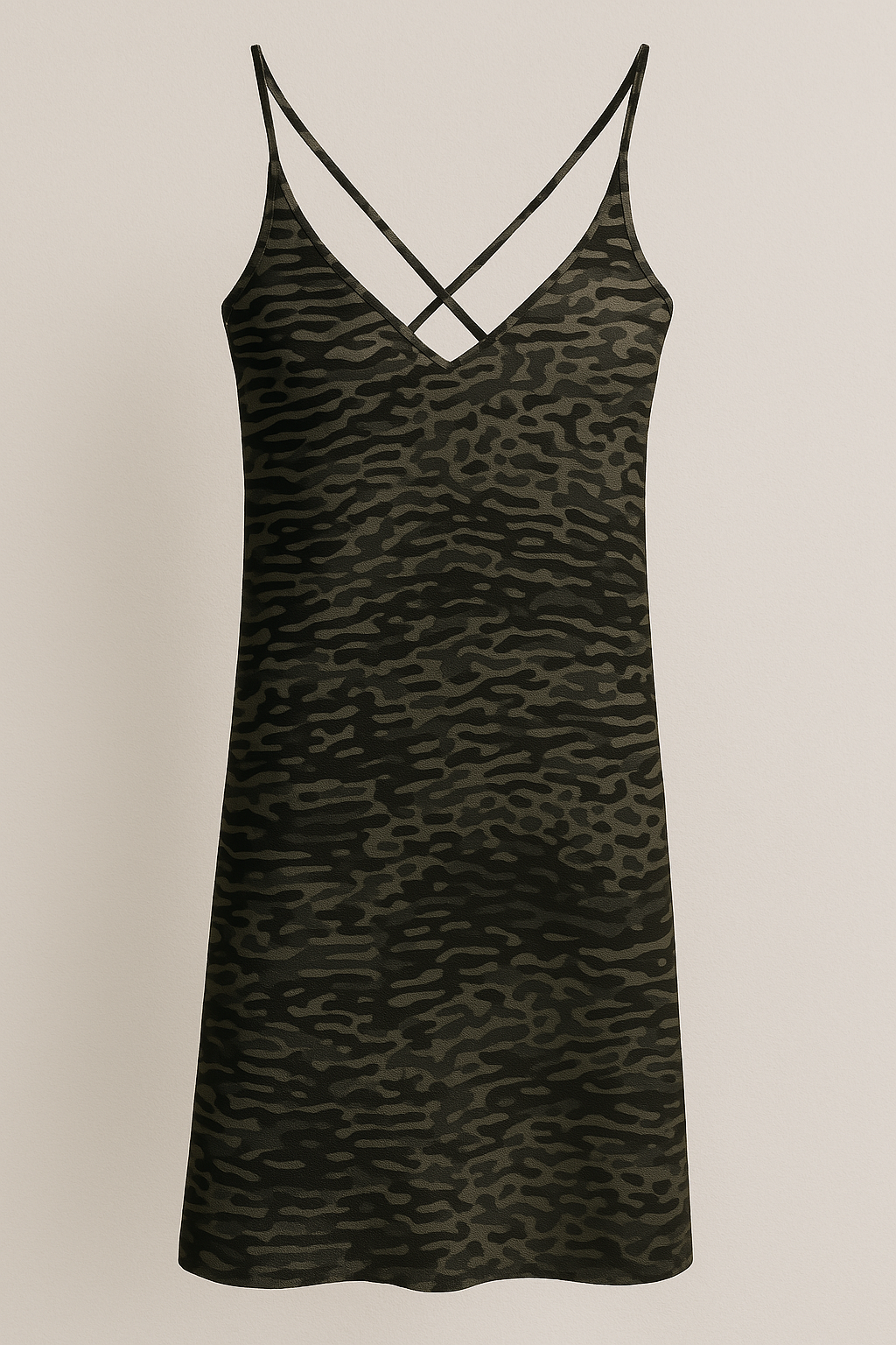 12 AM By Khawar Latif Leopard Print silk Nightgown