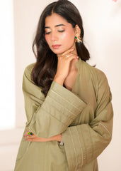 Abeera Stitched Co Ords Cotton Solid Edit-Olive Mist-Se-02
