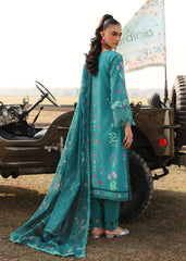 Sardinia Unstitched 3 Piece Festive Lawn Suit-Tealwood