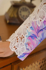 Gulbahar By Arha Eman Stitched Summer Collection'2025-Pastel – Purple 3 Piece Suit