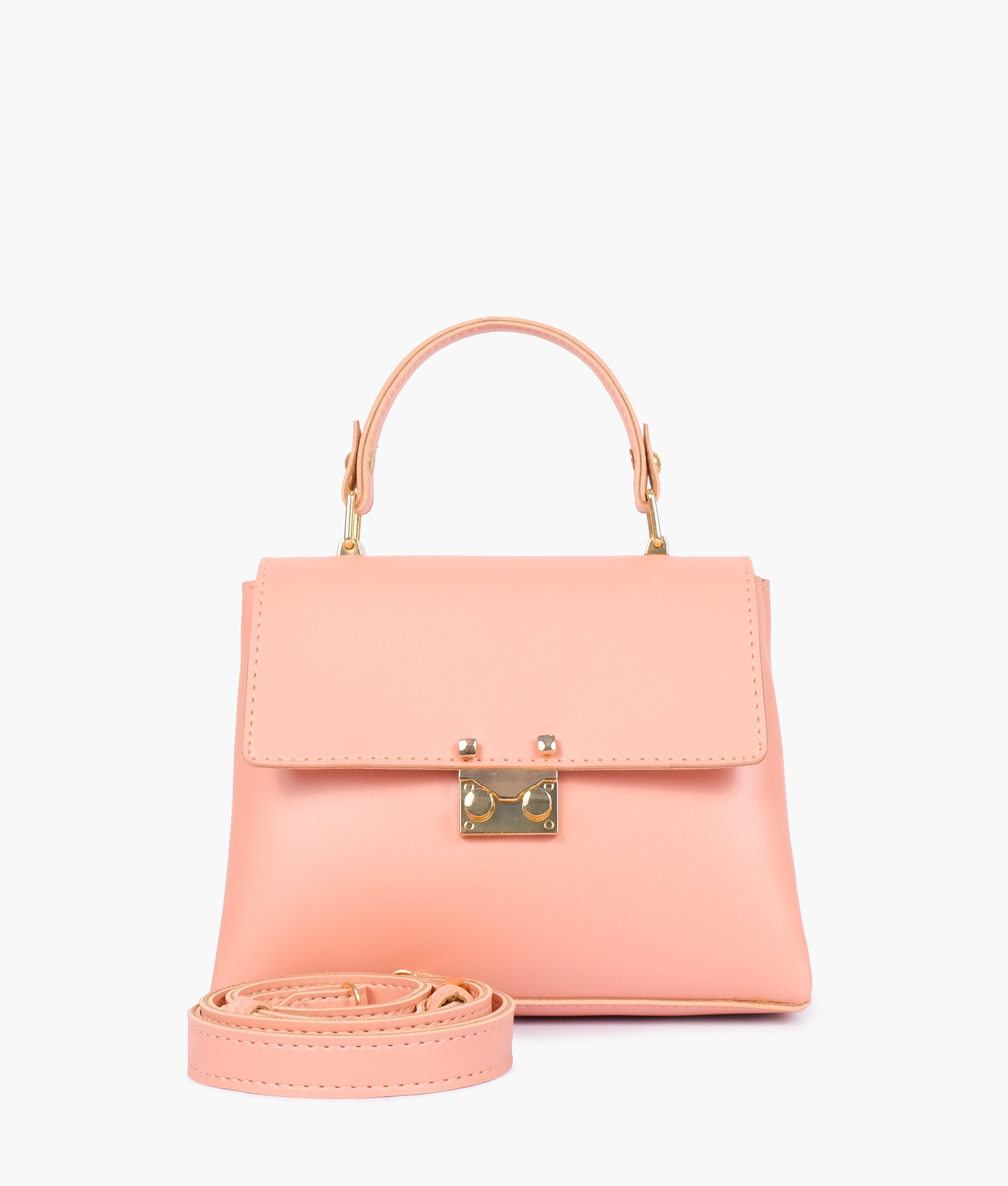 RTW Creation - Peach mini top-handle bag