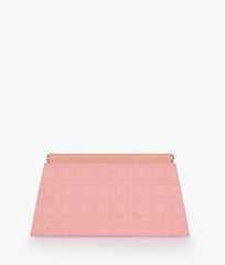 RTW Creation - Peach quilted evening clutch with snap closure