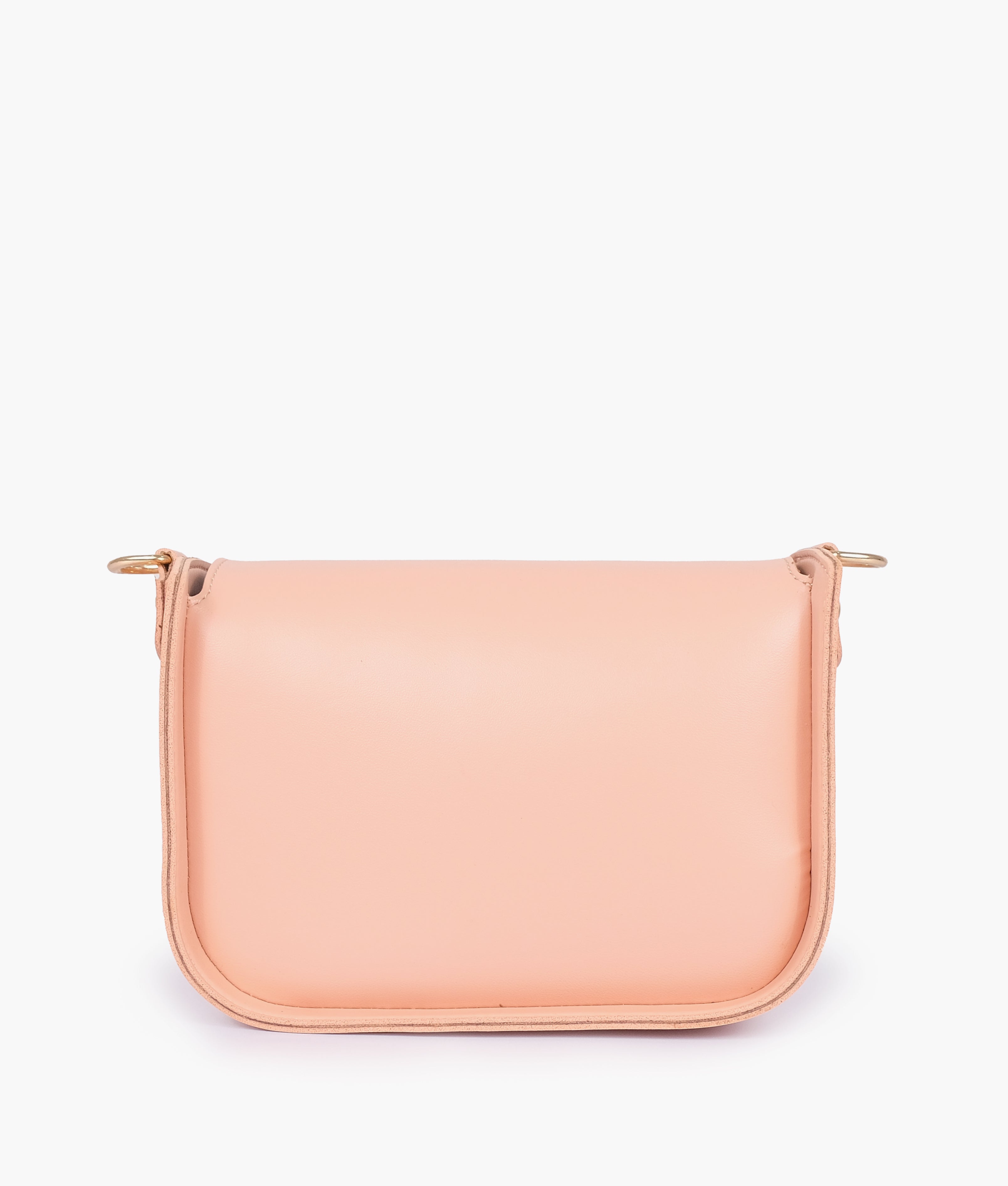 RTW Creation - Peach saddle bag with twist lock
