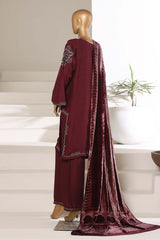 Sada Bahar Stitched 3 Piece Luxury Viscose With Palachi Shawl Collection'2025-MEV-254-Brown