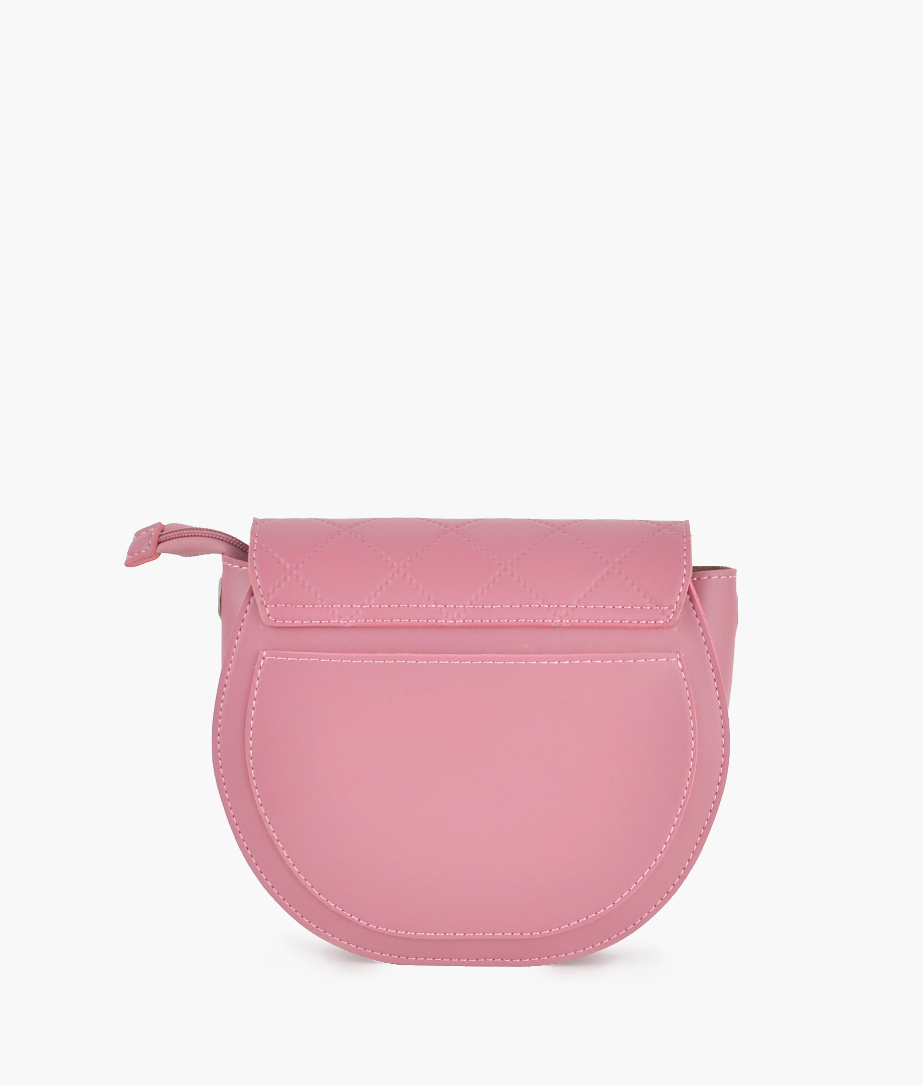 RTW Creation - Pink saddle bag with front lock