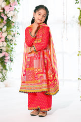 Shop our charming collection of pink party dresses and traditional ethnic wear for kids. 