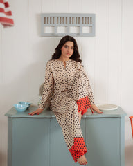 The Abstract Affair By Qariney Stitched 2 Piece Winter Collection'2024-Bold Polka