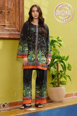 Waniya Stitched 2 Piece Summer Co Ords Lawn Collection'2025-Tropic Noir