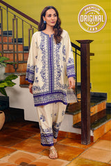 Waniya Stitched 2 Piece Summer Co Ords Lawn Collection'2025-Ivory Bloom