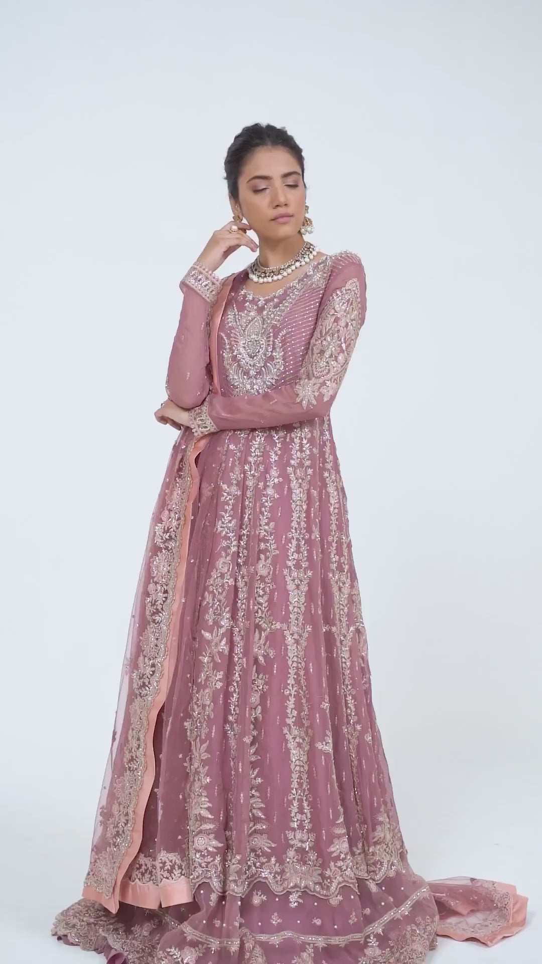 Izhar by Mushq Unstitched 3 Piece Luxury Chiffon Collection'2023-MCH-02-Hania