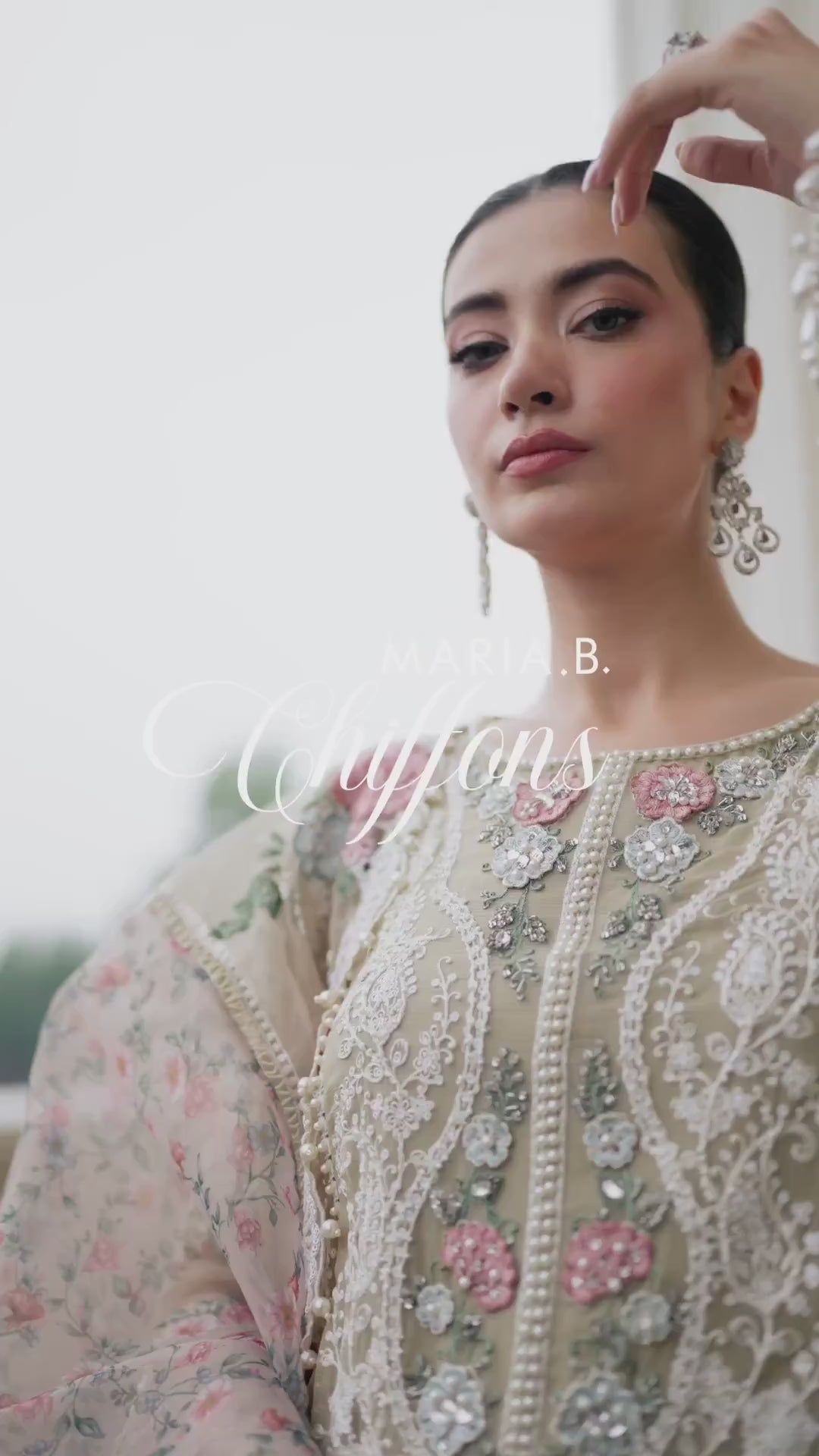 Maria B Unstitched 3 Piece Pure Silk Chiffon Collection'2023-MPC-101