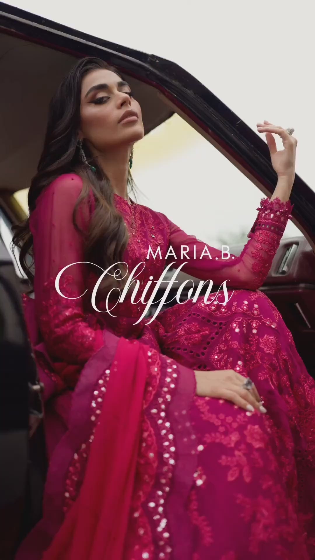 Maria B Unstitched 3 Piece Pure Silk Chiffon Collection'2023-MPC-107