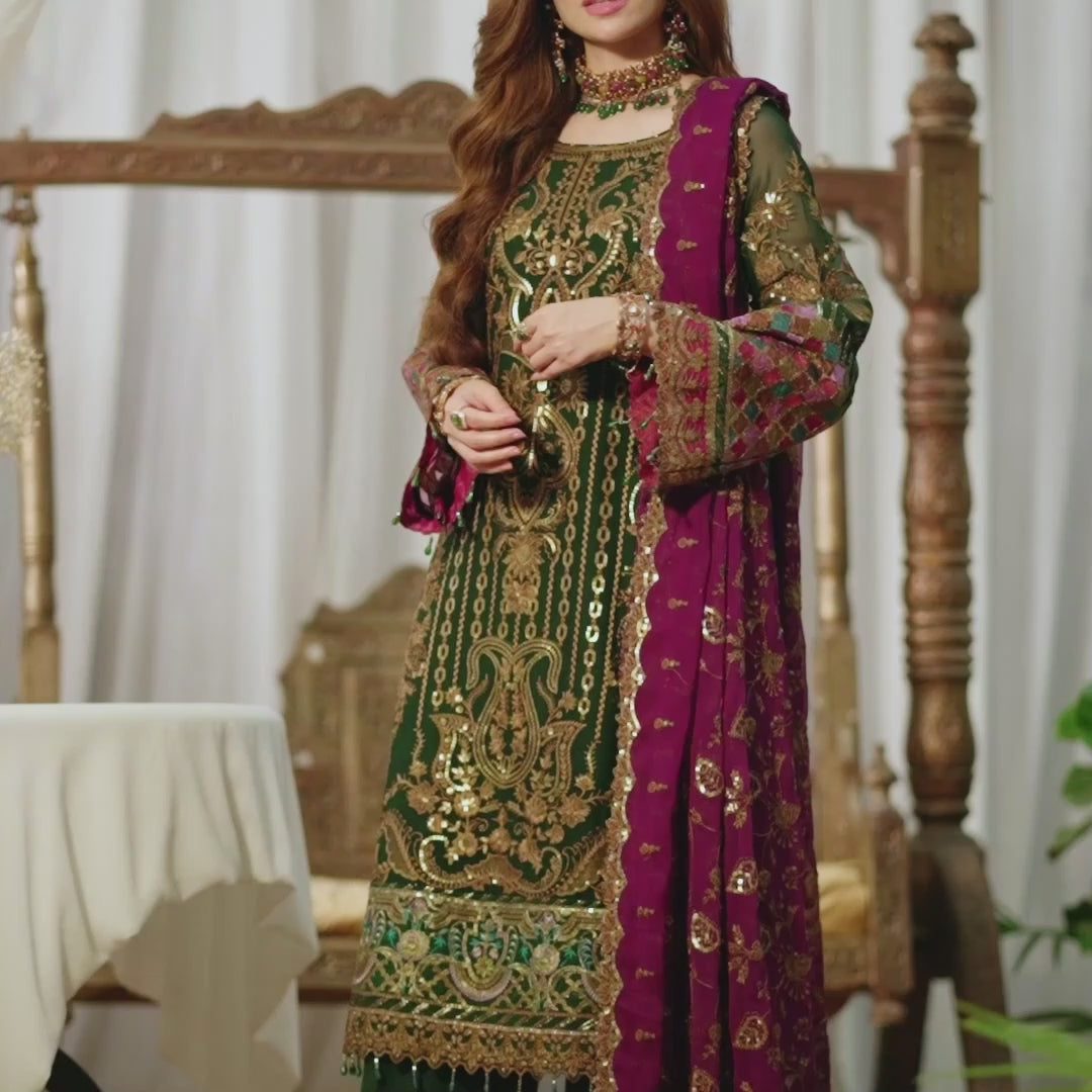 Noor Jahan By Imrozia Unstitched 3 Piece Luxury Chiffon Collection'2024-I-204-Mehak