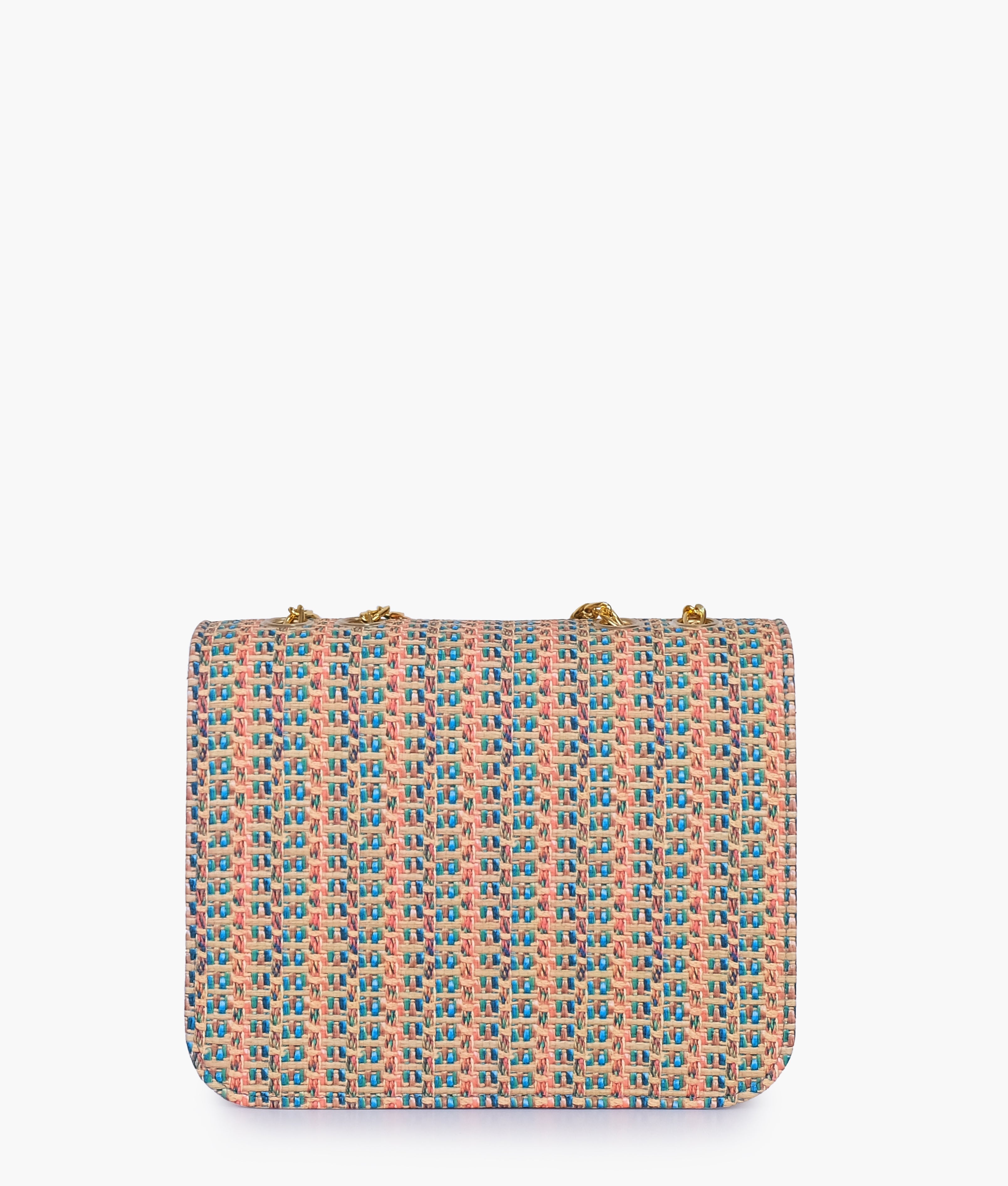 RTW Creation - Rainbow woven chain cross-body bag