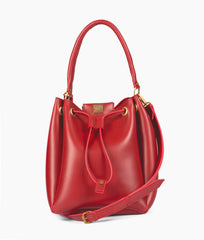 RTW Creation - Red drawstring bucket bag