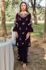 Panache Apparel Stitched Velvet Collection-Mehmal
