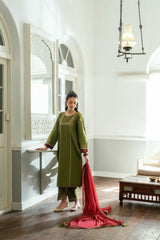 Paranda Omal By Komal Stitched 3 Piece Festive Collection'2025-Rawish