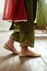 Paranda Omal By Komal Stitched 3 Piece Festive Collection'2025-Rawish