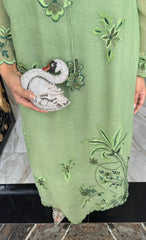 Allechant By Manahils Stitched Suit-Pistachio Dew