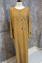 Allechant By Manahils Stitched Formals-Pastel Multi embroidery kaftan