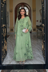 Allechant By Manahils Stitched Suit-Pistachio Dew