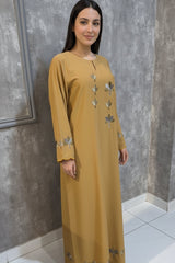 Allechant By Manahils Stitched Formals-Pastel Multi embroidery kaftan