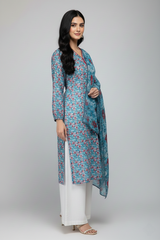 Amna Ali Nawaz Stitched 2 Piece Lawn Suit-SAFFIYA