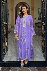 Allechant By Manahils Stitched Suit-Lilac Meadow