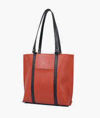 RTW Creation - Rust and black double-handle tote bag
