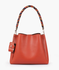 RTW Creation - Rust handbag with braided handle
