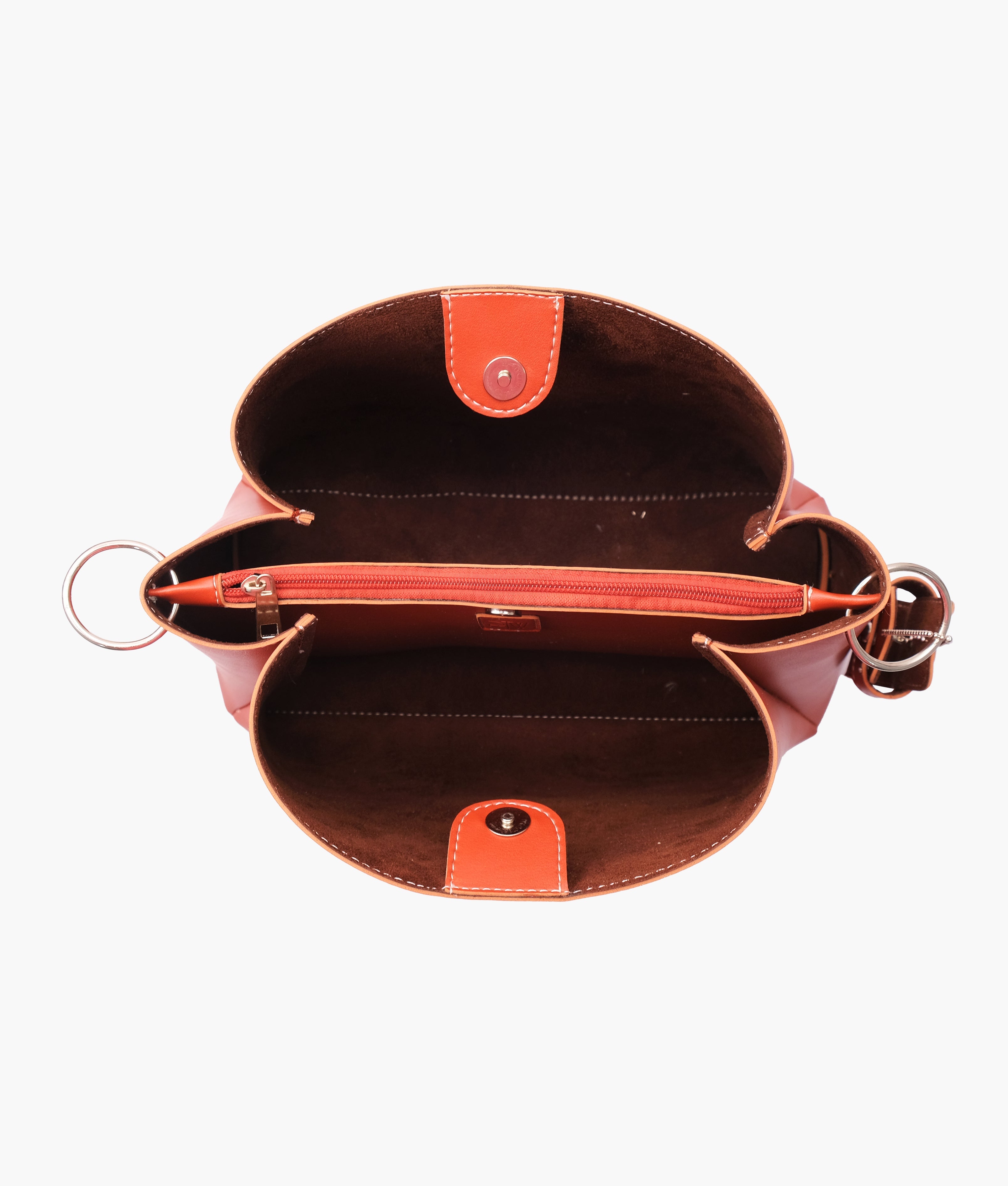 RTW Creation - Rust handbag with braided handle