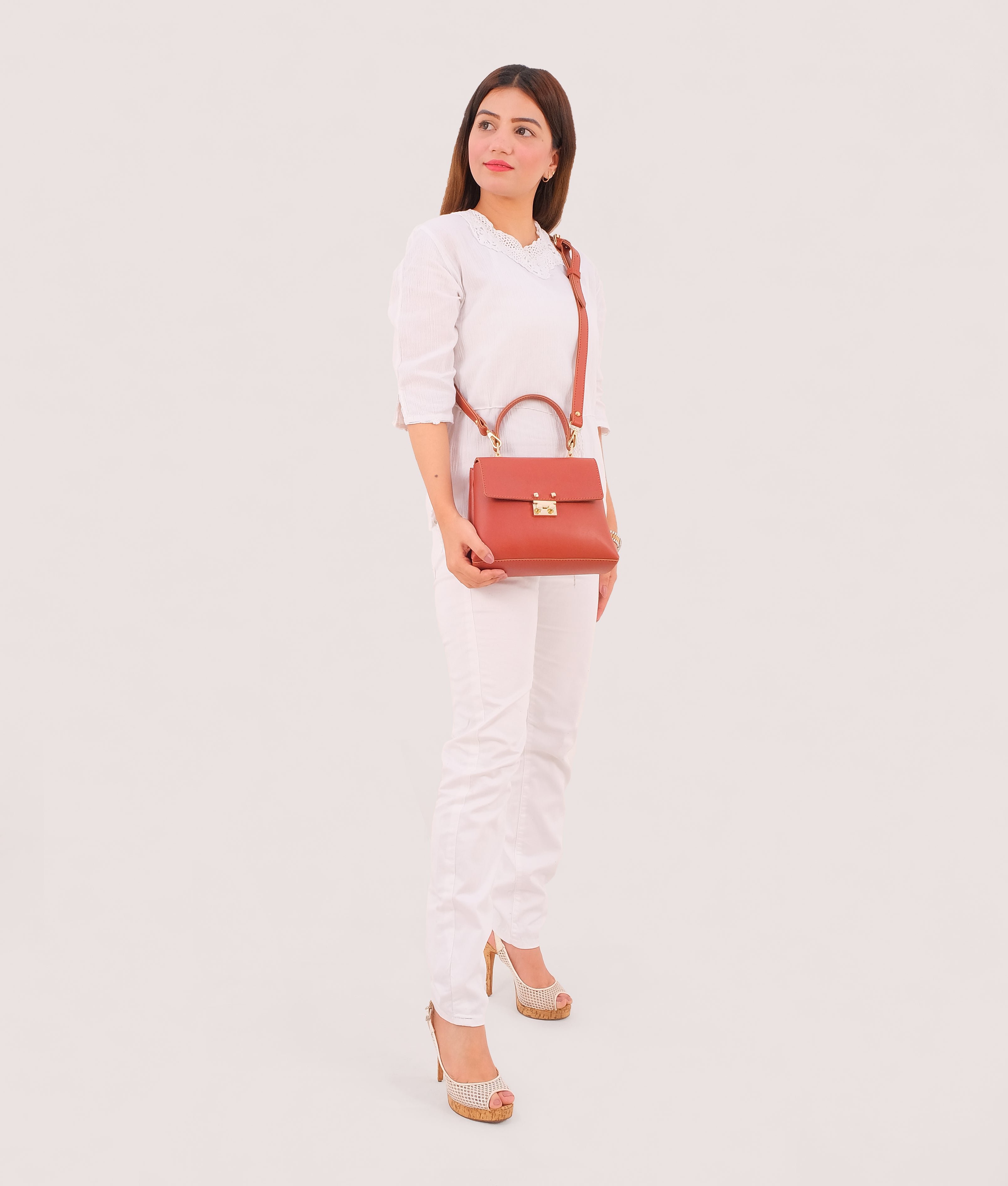 RTW Creation - Rust mini top-handle bag