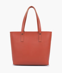 RTW Creation - Rust tote bag with detachable pouch