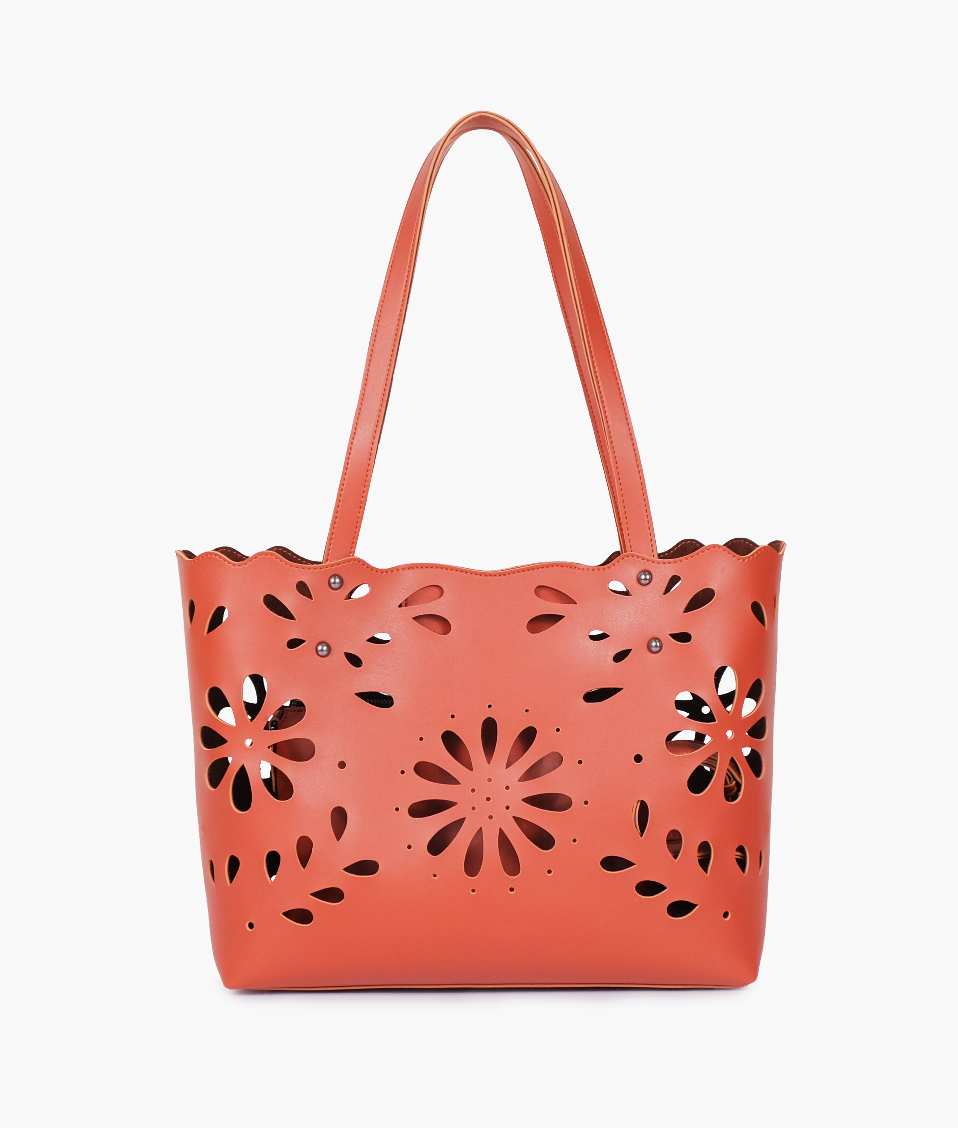 RTW Creation - Rust two-piece floral tote