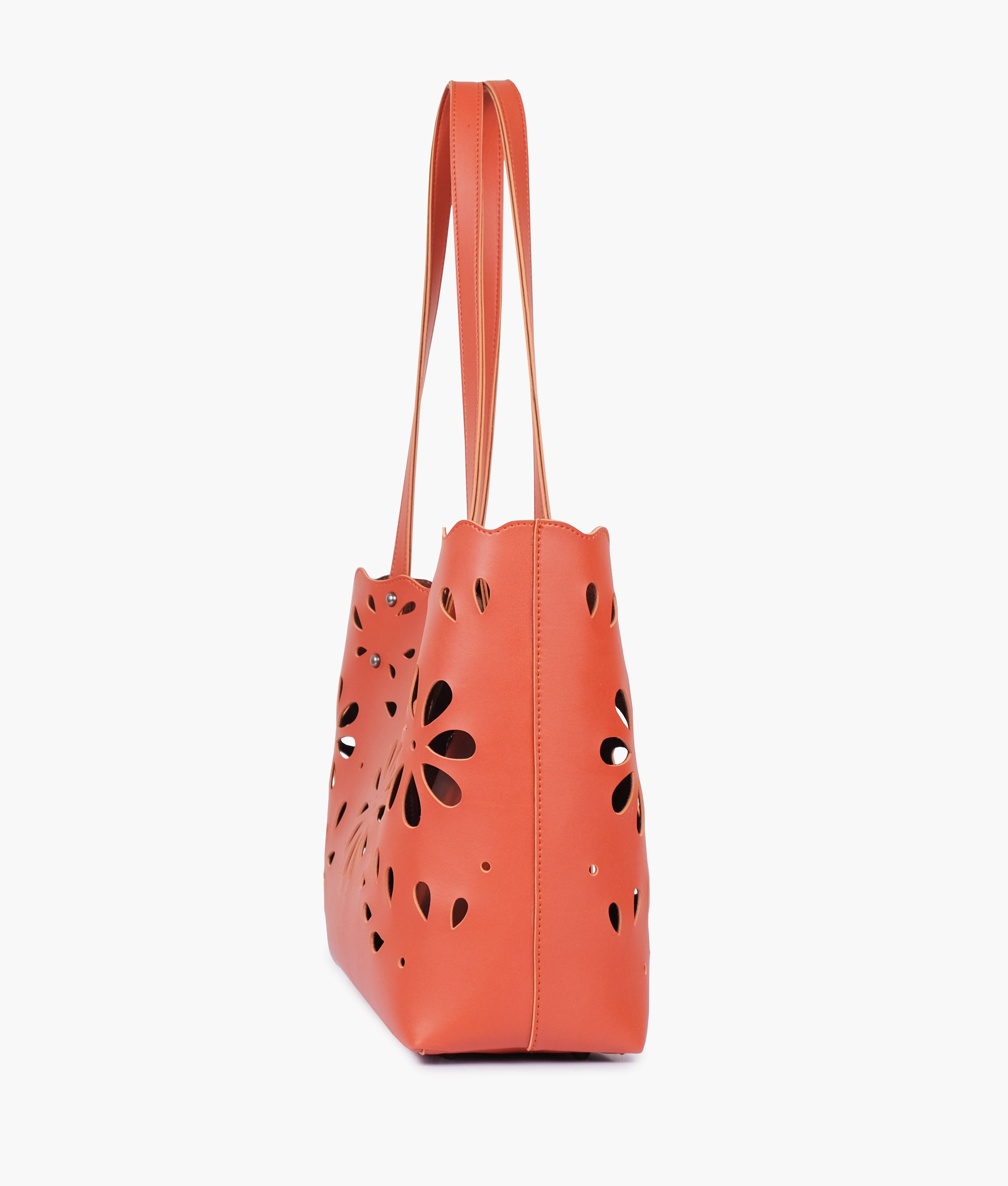 RTW Creation - Rust two-piece floral tote