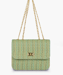 RTW Creation - Sea woven chain cross-body bag