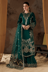 Shehnai By Ramsha Unstitched 3 Piece Luxury Raw Silk Vol-02 Suit-SS-201