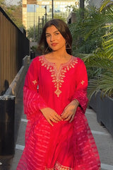 La Rossa Stitched 3 Piece Luxury Lawn Eid Edit Collection'2024-LE-24-07 Shocking Pink