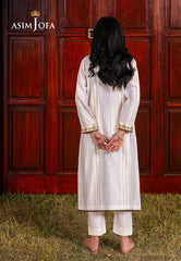 Asim Jofa Outfit Of The Day Ajod-16 Embroidered Lurex Khantha Striper 2 Pcs