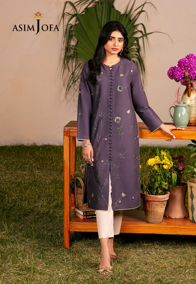 Asim Jofa Outfit Of The Day Ajod-09 Embroidered Swiss Lawn 1 Pc