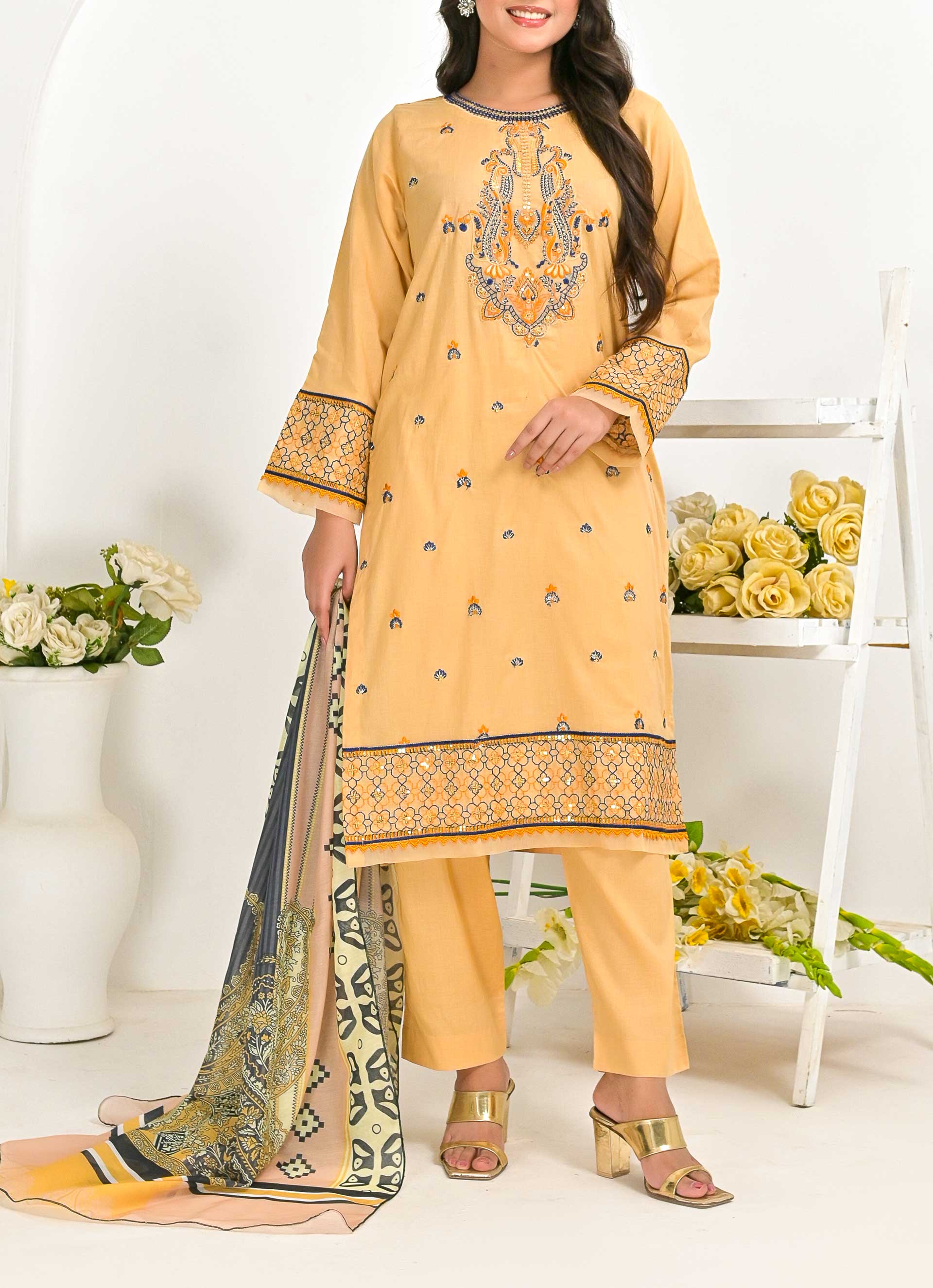 Pret Diaries Stitched 3 Piece Mid Summer Collection'2024-50132